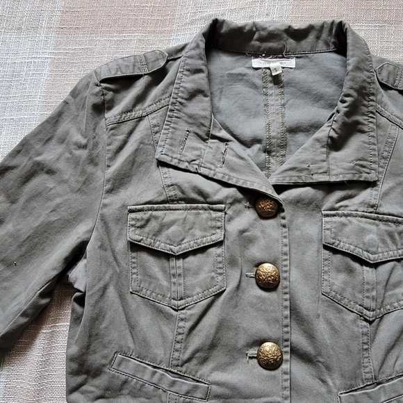 Maurices Tops Y2k Cropped Military Jacket Poshmark